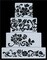 Floral Explosion Cake Stencil Tier #4 | C437 by Designer Stencils | Cake Decorating Tools | Baking Stencils for Royal Icing, Airbrush, Dusting Powder | Reusable Plastic Food Grade Stencil for Cakes | Easy to Use &#x26; Clean Cake Stencil
